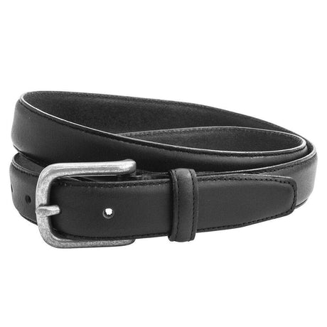 Men`s Casual Chino Belt with Burnished Edge