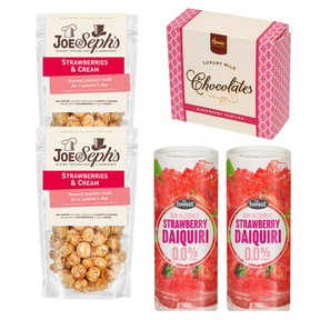 Strawberry Daquiri & Popcorn Film Couple Snack Pack