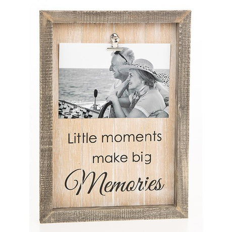 Sentiment Clip Photo Frame 6x4" - Memories