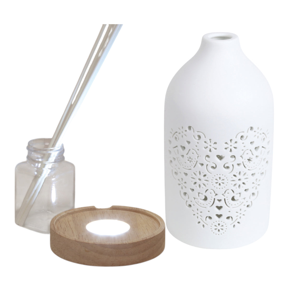 Aroma LED Ceramic Reed Diffuser - Various Designs