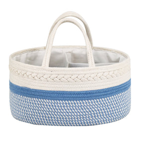Cotton Rope Nappy Caddy/Baby Organiser Basket - Various Colours