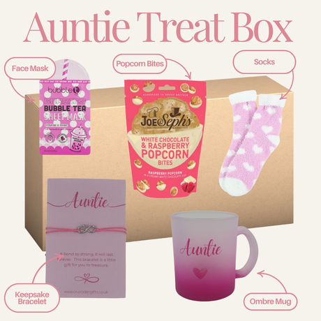 Auntie Pink Infinity Heart Treat Box - Cosy Sweet Treats