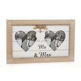 Shabby Chic Heart Frame Mum or Dad & Me