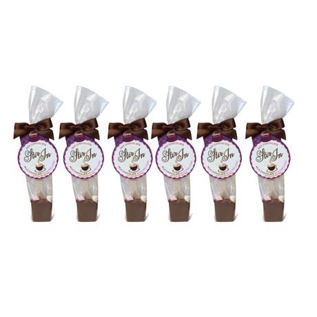 creamy milk hot chocolate with these mini marshmallow stirrers (6 pack) – perfect for cozy drinks, gifts, or festive treats.