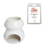 Woodside Home Living - Wax Melt Burner Crusader Exclusive - White