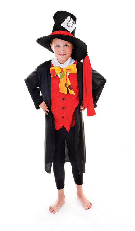 Kids Mad Hatter Fancy Dress Costume Outfit Book Week Fancy Dress 