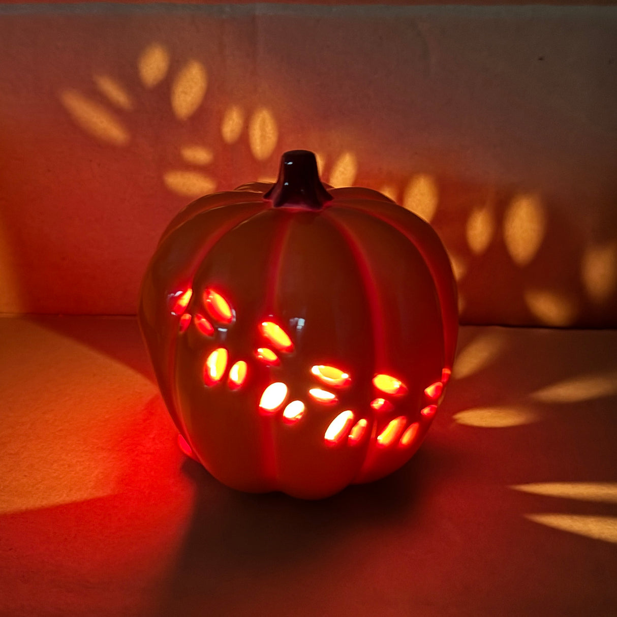 Decorative Pumpkin Tealight Candle Holder