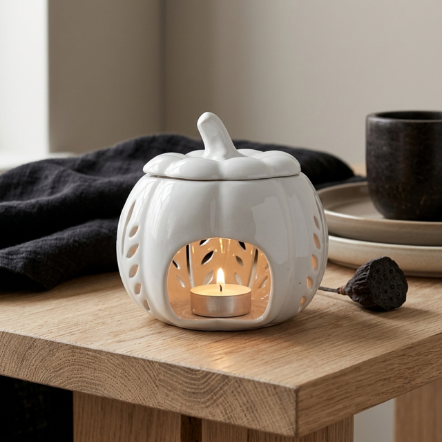 Decorative Pumpkin Tealight Wax Melt Burner