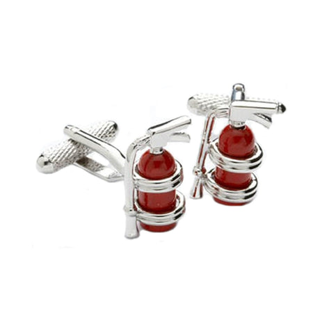 Fire Extinguisher Cufflinks