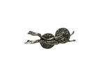 English Pewter Tie Pin or Lapel Badge - Lady Scuba Diver