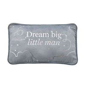bambino velvet cushion for nursery - dream big little man