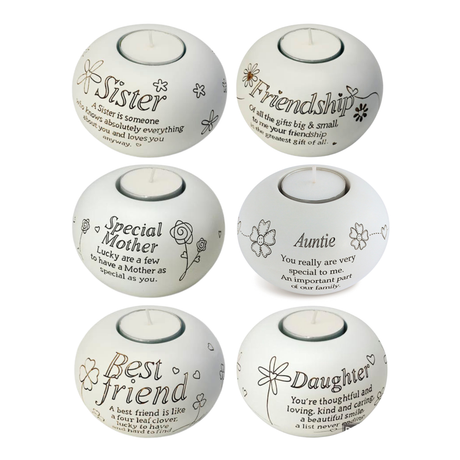 Said with Sentiment Candle Holder - Various Designs