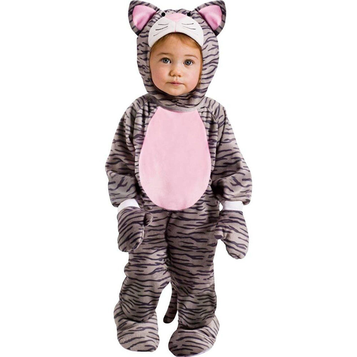 Childs Little Stripe Kitten Fancy Dress  Jumpsuit - 6 - 12 Months