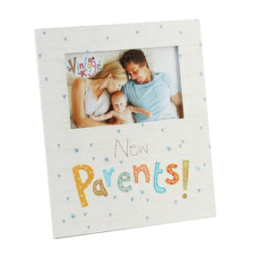 Vintage Fabric Photo Frame 6x4" - New Parents