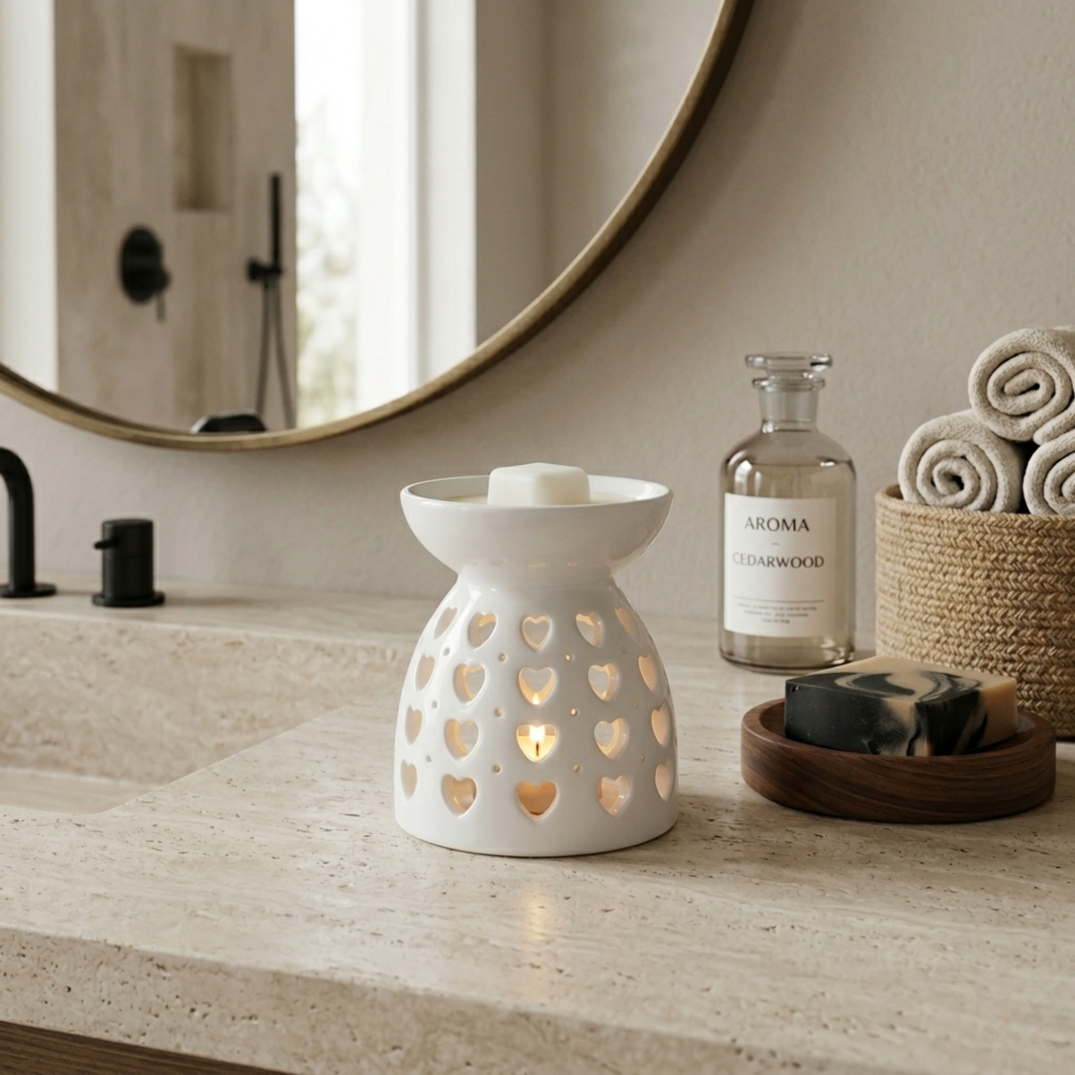 White Ceramic Wax Burner - Various Designs
