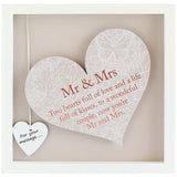 Said with Sentiment Heart in Frame - Mr & Mrs