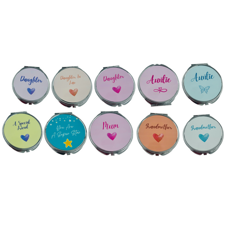 Woodside Home Living - Auntie Mum Friend Daughter Women's Compact Mirrors