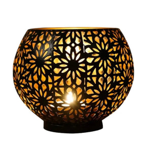 Metal Silhouette Candle Holders - Flowers