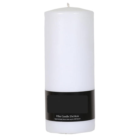 Unscented Pillar Candle Various Colours Available