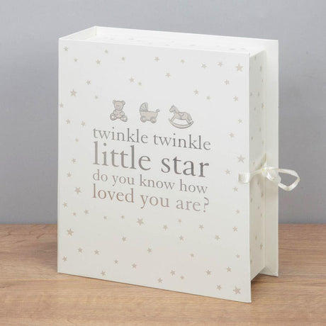 Bambino Little Stars Baby Keepsake Box - Twinkle Twinkle