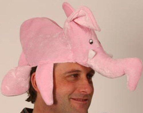 Elephant Animal Fancy Dress Hat (Pink)