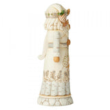 Heartwood Creek White Woodland Santa Nutcracker Figurine