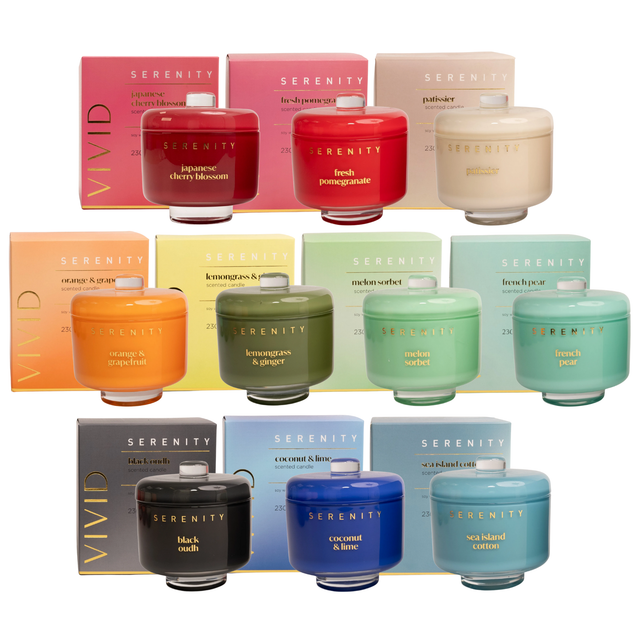 Serenity Vivid Collection 230g Candles