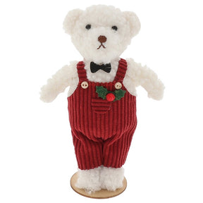 Christmas Cutie Mr Bear Standing Decorations - Cream (Mr)