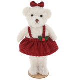 Christmas Cutie Mr Bear Standing Decorations - Cream (Mrs)