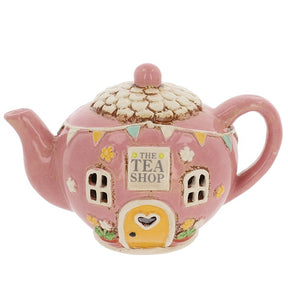 Village Pottery Tea/Coffee Pot Tea Light Holders - Tea Shop