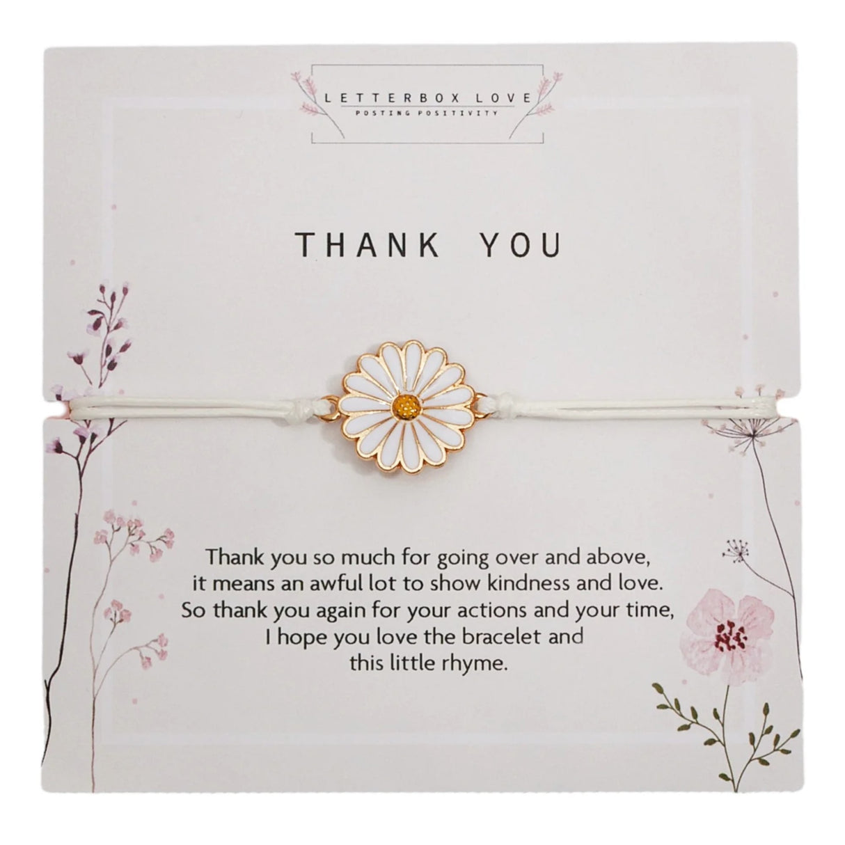 Letterbox Love Bracelet - Thank You 