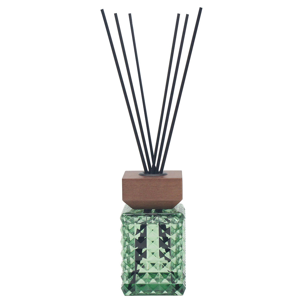 Christmas Square Cut Glass Reed Diffuser 120ml - Various Colours