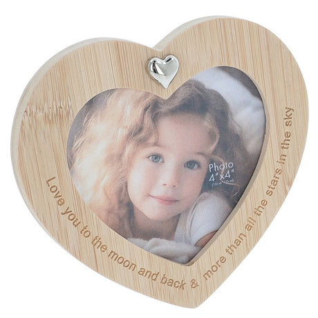 Love Heart Photo Frame 4x4"