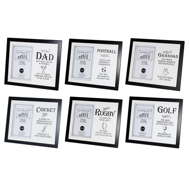 Ultimate Man Gift Photo Frame 4x6" - Various Designs