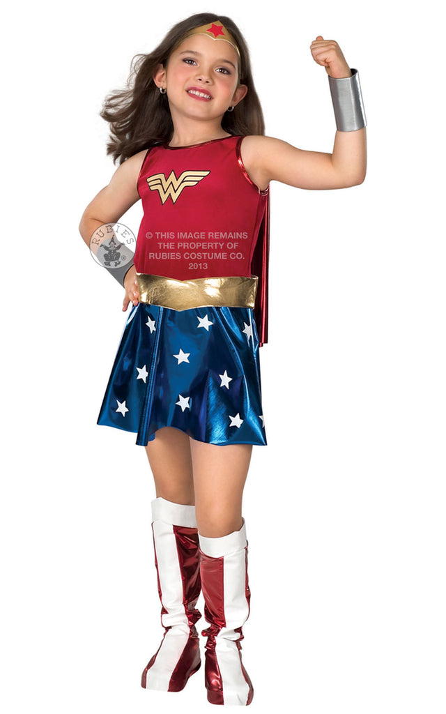 Childs Wonder Woman Fancy Dress Costume Age 8-10 Years