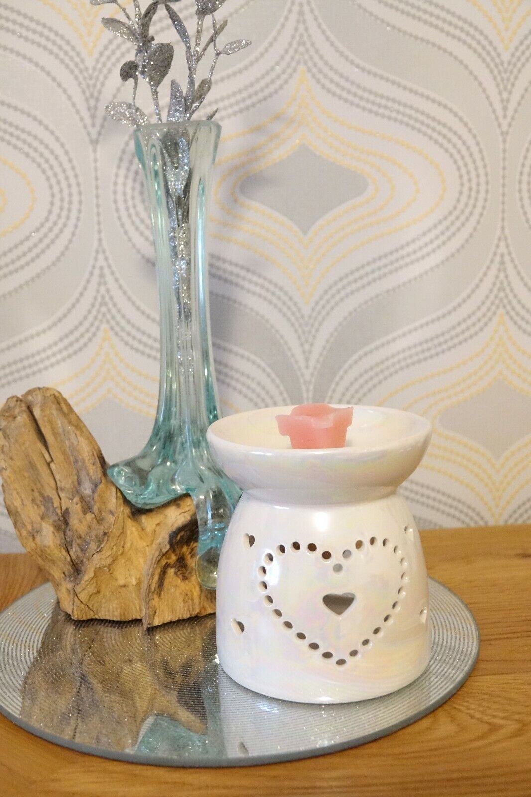 Large Love Heart design wax melt burner