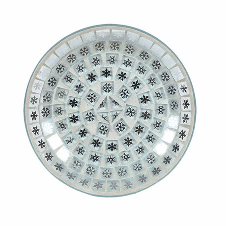 Aroma Jar Candle Shade & Plate Set - Snowflakes