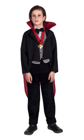 Childs Creepy Vampire Fancy Dress Costume Age 10-12 Years