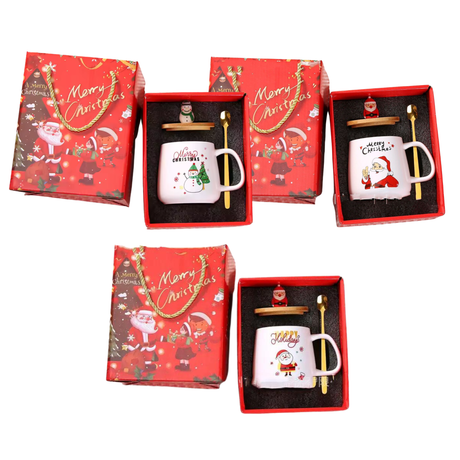 Merry Christmas Mug Set in Gift Box