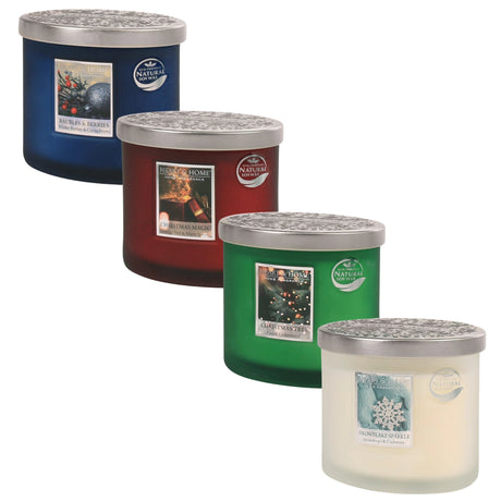 Heart & Home 2 Wick Ellipse Candle - Various Festive Fragrances