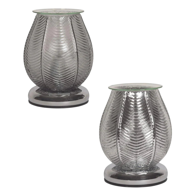 Aroma Touch Electric Wax Melt Burner - Ribbed Lustre Various Colours