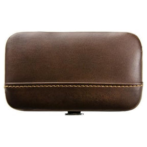 Brown Leatherette 6 Piece Manicure Set 