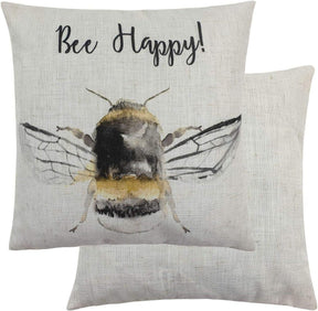 Evans Lichfield Bee Happy Cushion Cover 43x43cm
