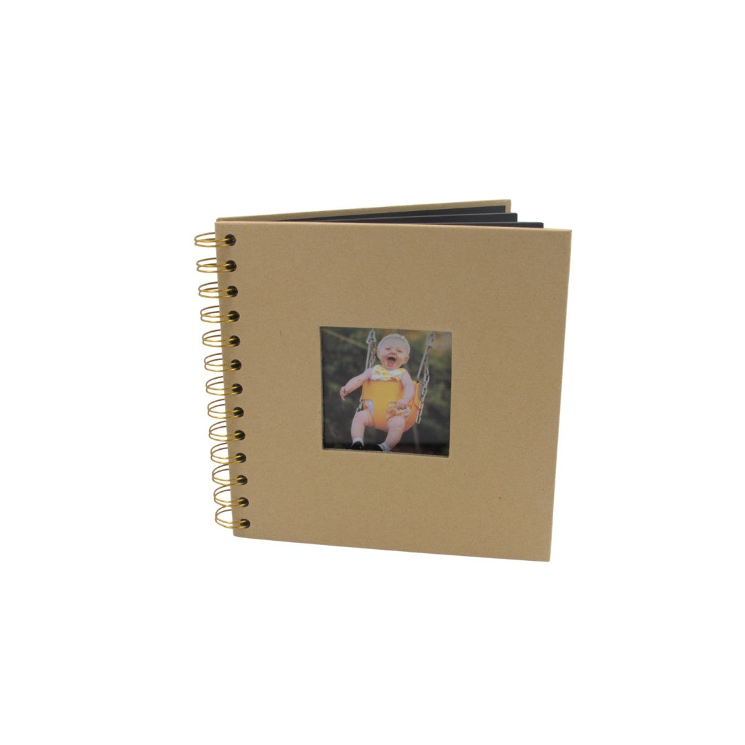 Woodside Home Living Spiral Bound Photo Album 17cm x 17cm - Various Colours