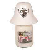 Aroma Accessories Jar Candle Lamp Shade: Metallic Reindeers
