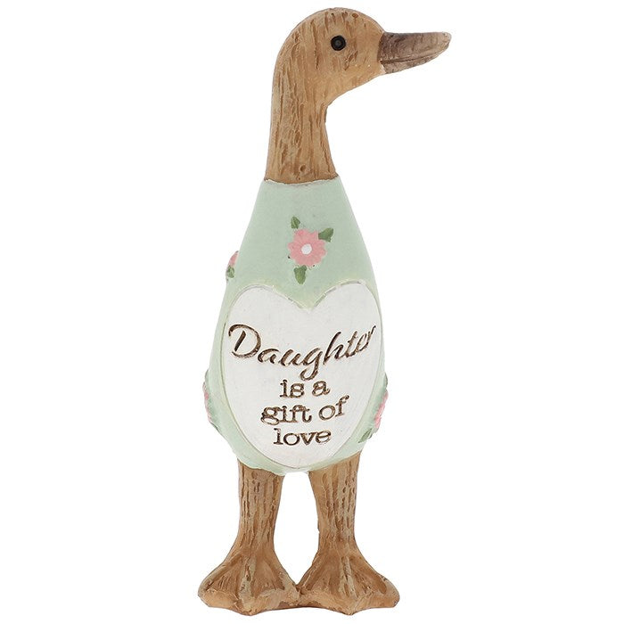 Daisy Mini Message Duck Figurine - Daughter