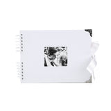 White Scrapbook Wedding Photo Holder