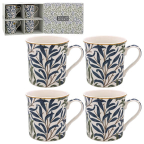 William Morris 4 Mug Gift Set - Willow Bough Classic