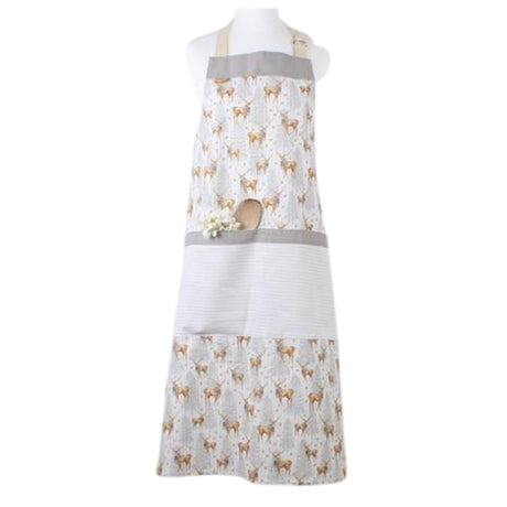 Millie Green Winter Forest Design Cotton Apron