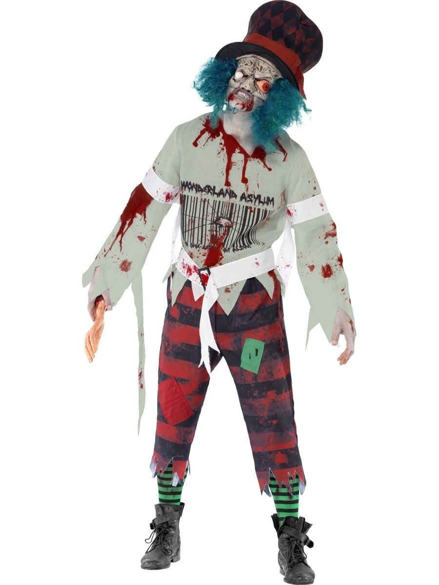 Zombie Hatter Halloween Fancy Dress Costume Size Large